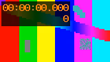 Actual downloaded synthetic frame at zero seconds