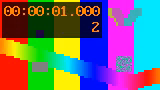 Actual downloaded synthetic frame at one second